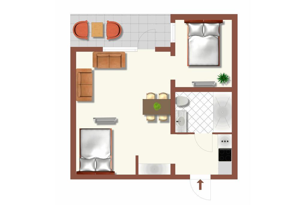 Deluxe Apartment ウィーン 部屋 写真